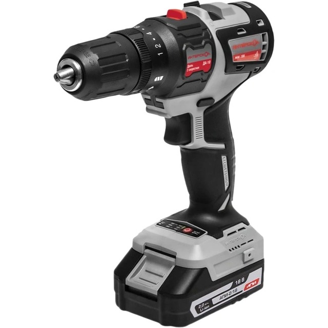 Дрель-шуруповерт Интерскол ДА-10 / 18В (Цвет: Gray) Дрель-шуруповерт Интерскол ДА-10 / 18В (Цвет: Gray)