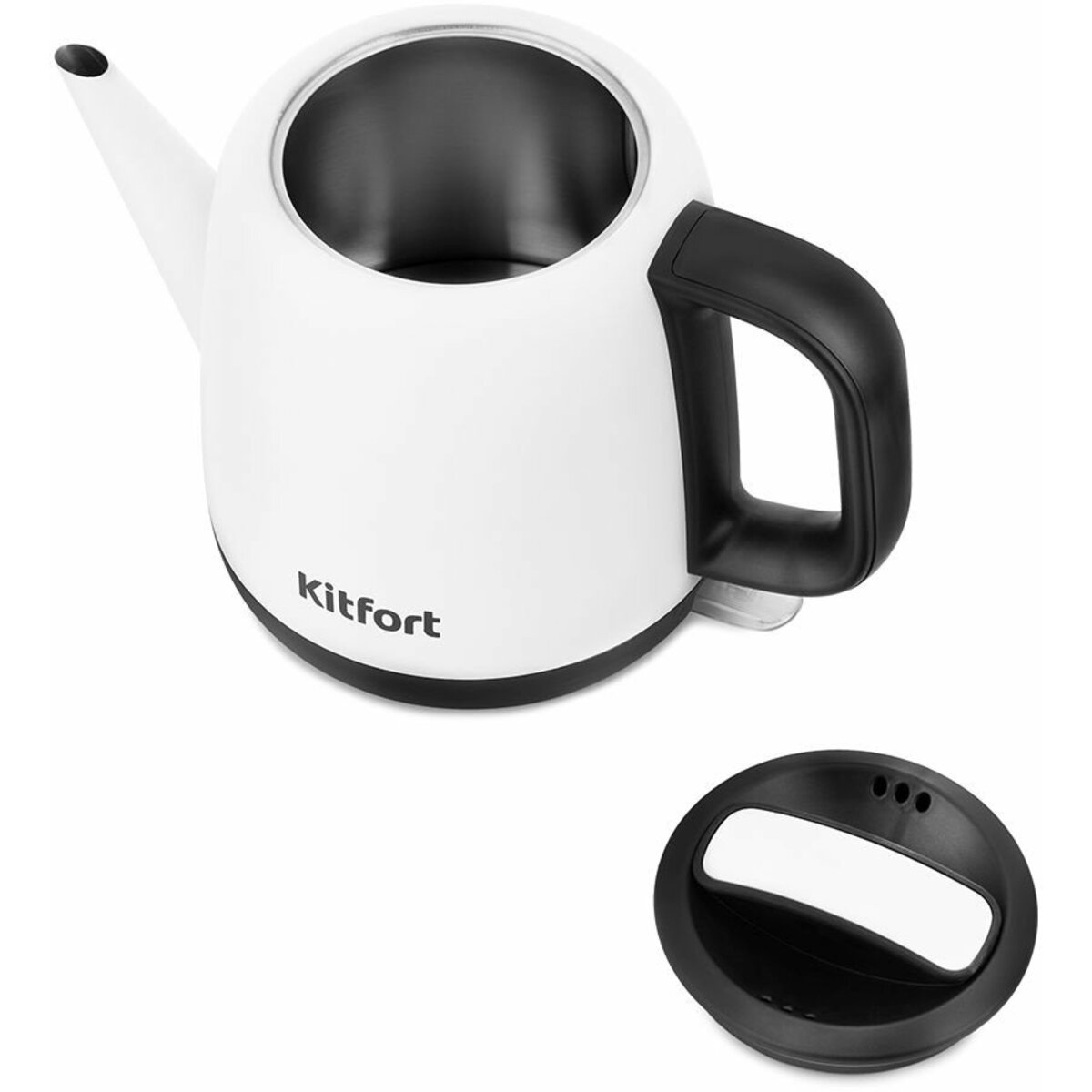 Чайник электрический Kitfort KT-6112 (Цвет: White/Black)