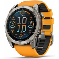 Умные часы Garmin Fenix 8 51mm Amoled Sapphire DLC (Цвет: Titanium Spark/Orange)
