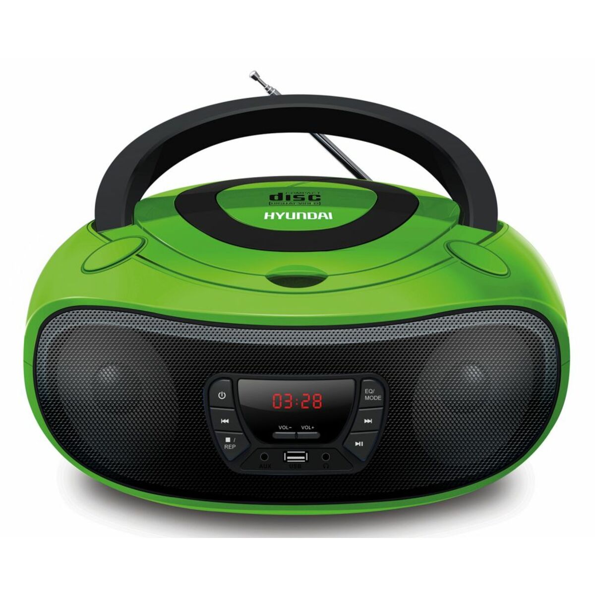 Магнитола Hyundai H-PCD260 (Цвет: Green / Black)