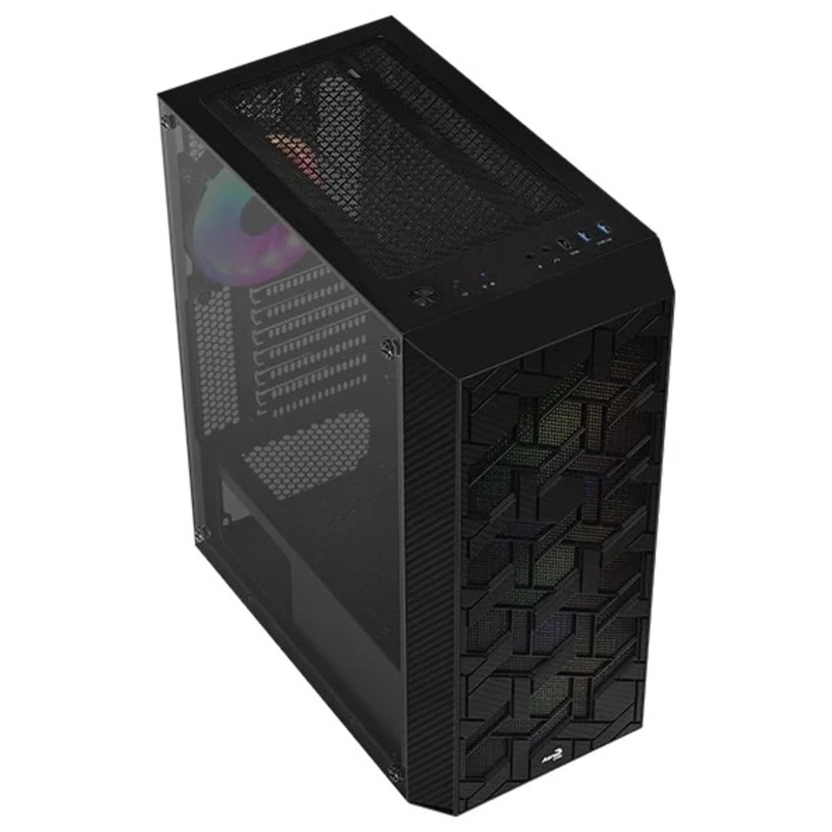 Корпус Aerocool Hive-G-BK-v2 (Цвет: Black)