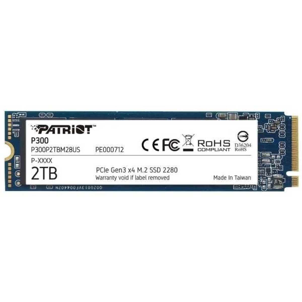 Накопитель SSD Patriot PCI-E 3.0 x4 2Tb P300P2TBM28