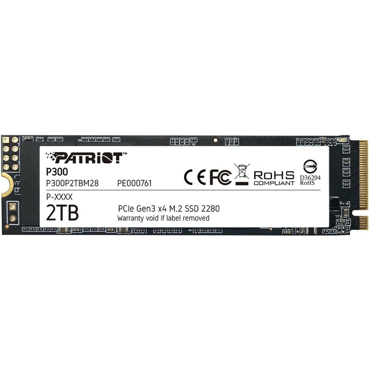 Накопитель SSD Patriot PCI-E 3.0 x4 2Tb P300P2TBM28