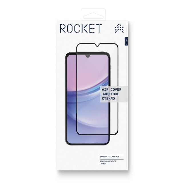 Защитное стекло Rocket Air Cover для Samsung Galaxy A25, черный