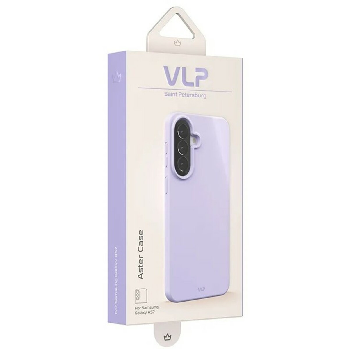 Чехол-накладка VLP Aster Сase для смартфона Samsung Galaxy A57, лавандовый