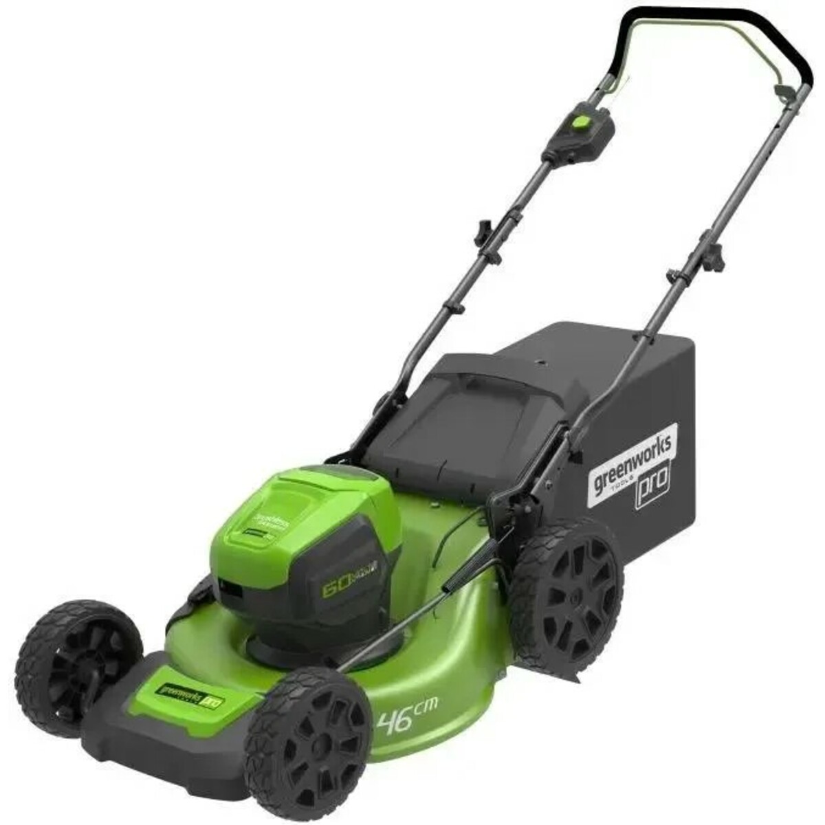 Газонокосилка роторная Greenworks GD60LM46HPK4 (Цвет: Green)