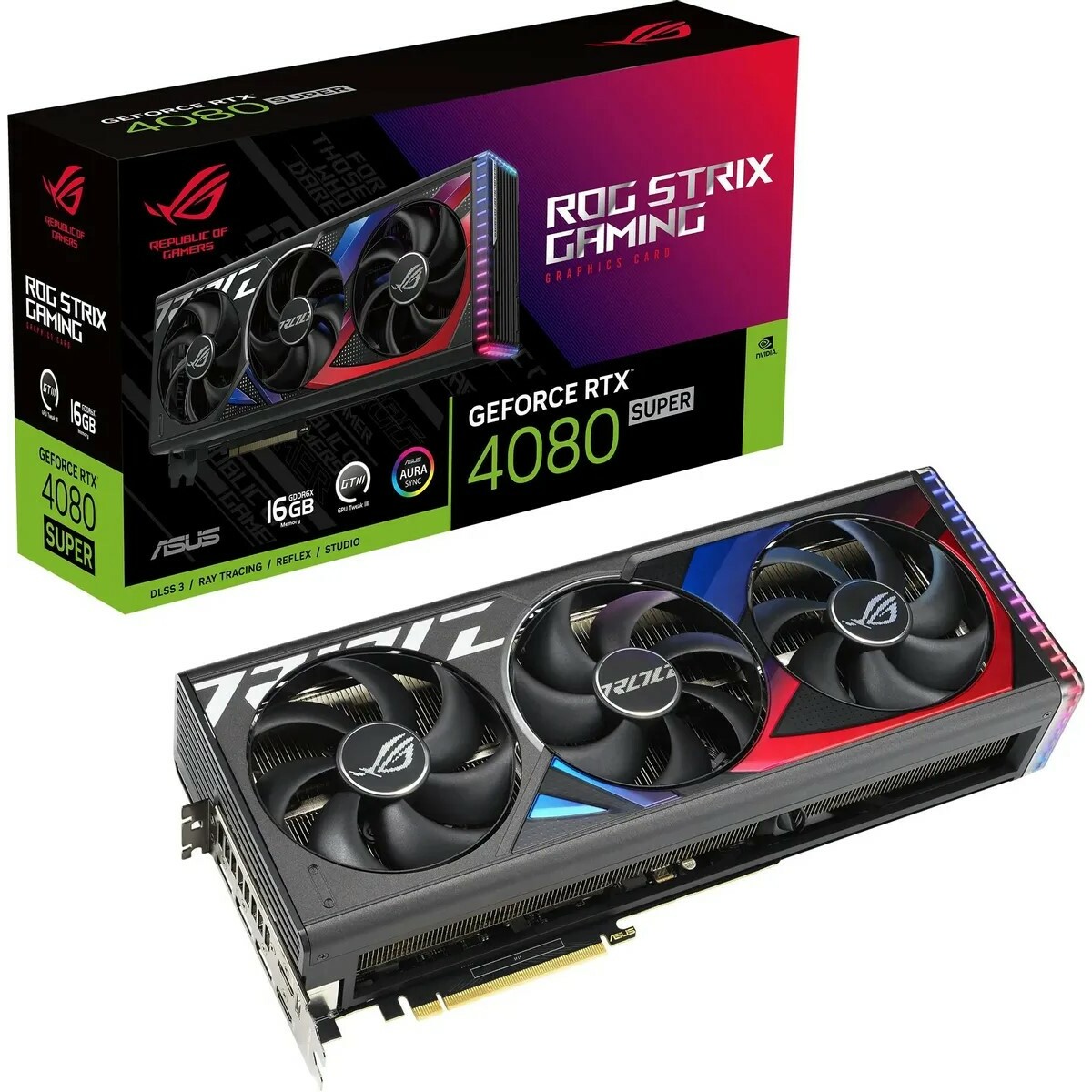 Видеокарта ASUS GeForce RTX 4080 Super ROG Strix 16Gb (ROG-STRIX-RTX4080S-16G-GAMING)