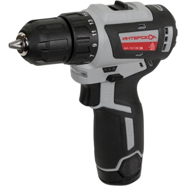 Дрель-шуруповерт Интерскол ДА-10 / 12В (Цвет: Gray)