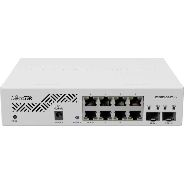 Коммутатор MikroTik CSS610-8G-2S+IN