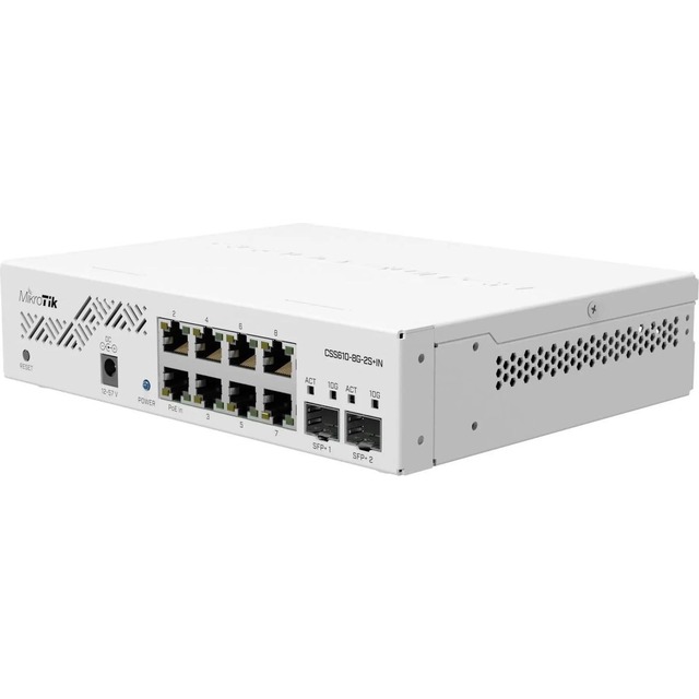 Коммутатор MikroTik CSS610-8G-2S+IN