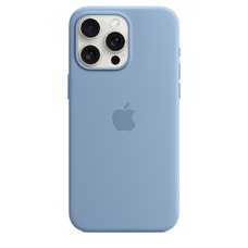 Чехол-накладка Apple Silicone Case with MagSafe для смартфона Apple iPhone 15 Pro Max (Цвет: Winter Blue)