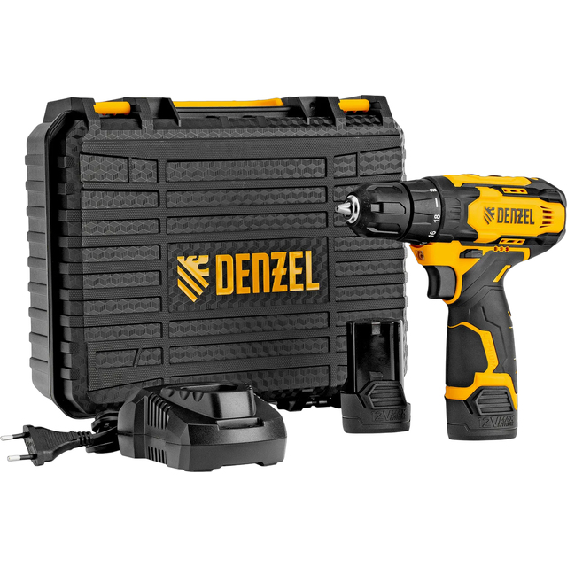 Дрель-шуруповерт Denzel CDQ-12 (Цвет: Yellow)