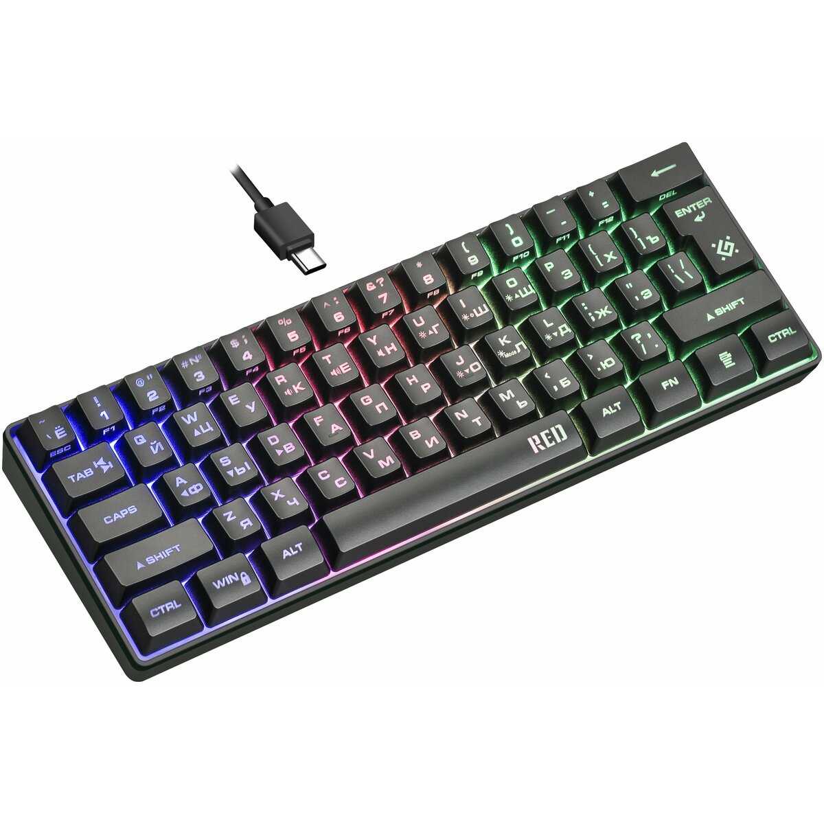 Клавиатура Defender Red GK-116 (Цвет: Black)