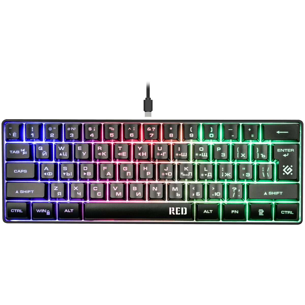 Клавиатура Defender Red GK-116 (Цвет: Black)