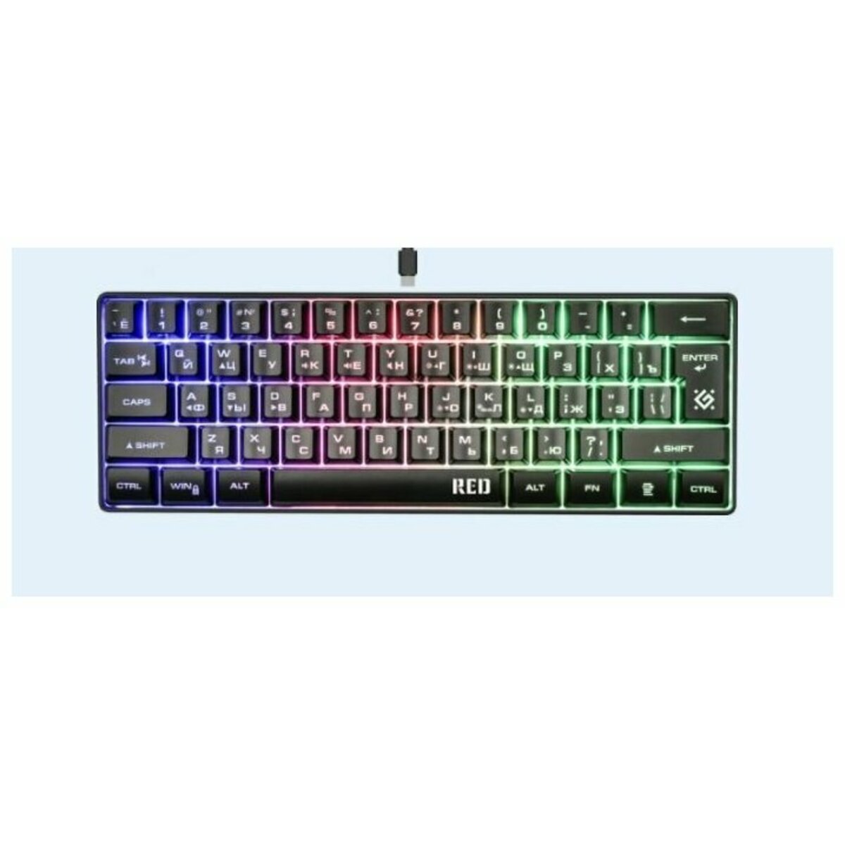 Клавиатура Defender Red GK-116 (Цвет: Black)