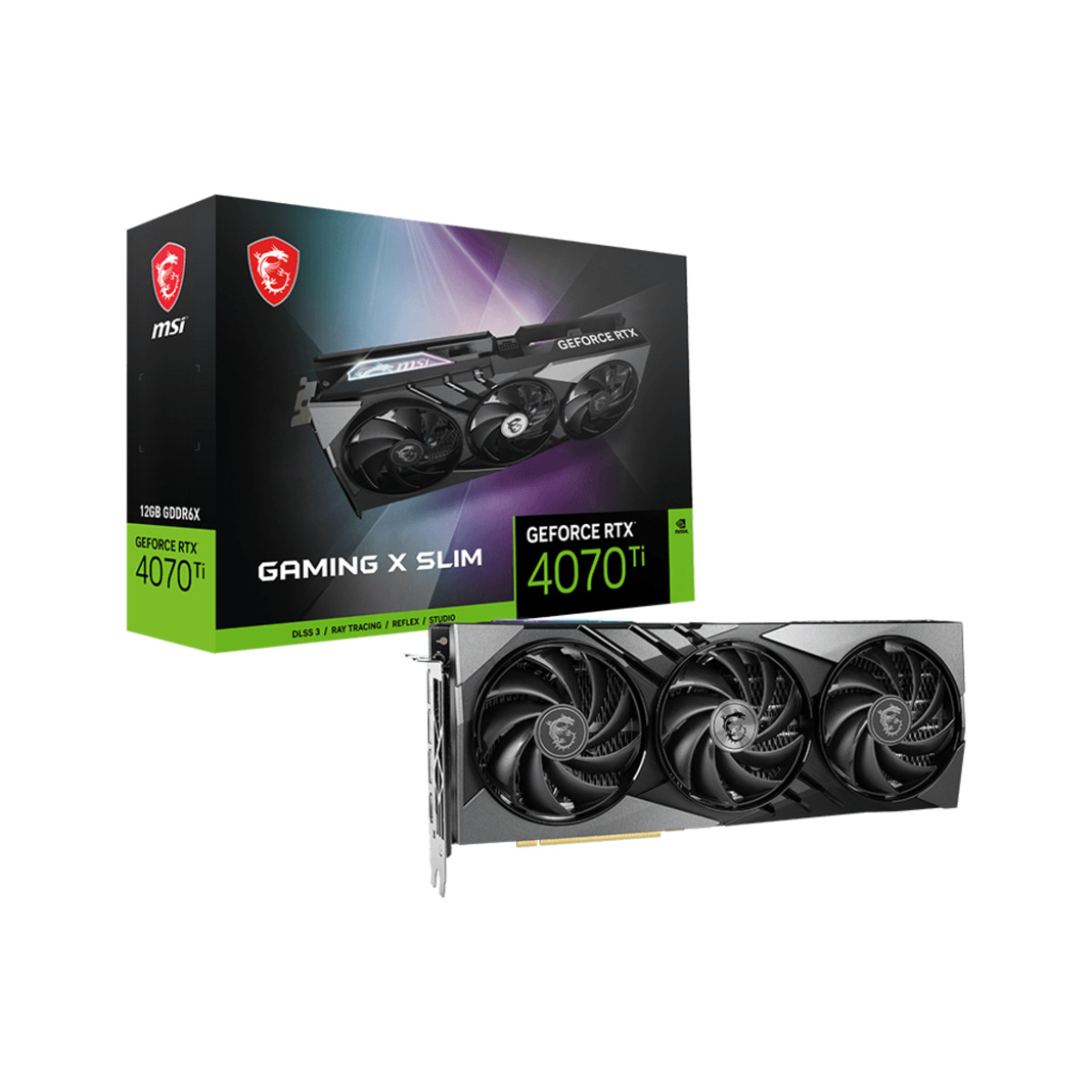 Видеокарта MSI GeForce RTX 4070 Ti GAMING X SLIM 12G