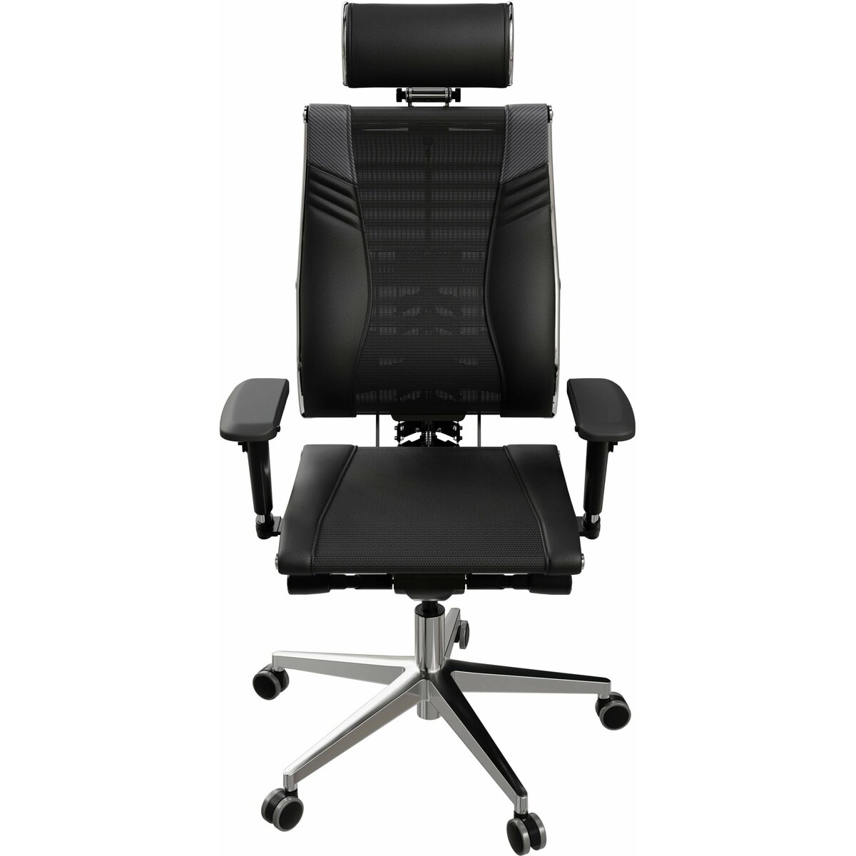 Кресло руководителя эргономичное Метта Yoga 4DT B2-15D - YM93+Infinity+carbon, черный 