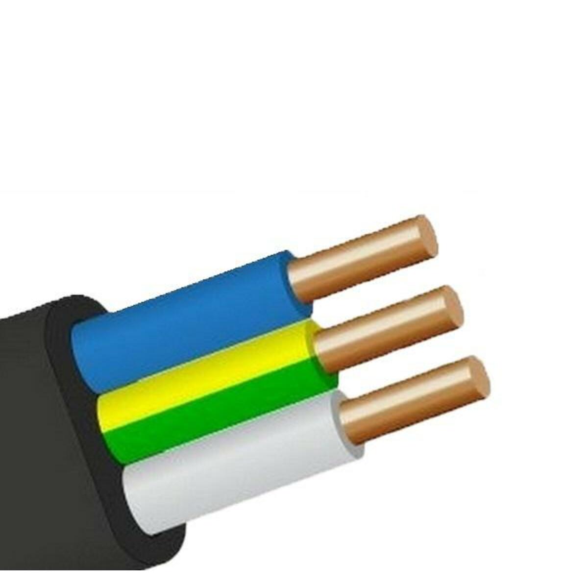 Кабель ВВГ-Пнг(А) 3х1.5 ОК (N PE) 0.66кВ (уп.100м) ПромЭл