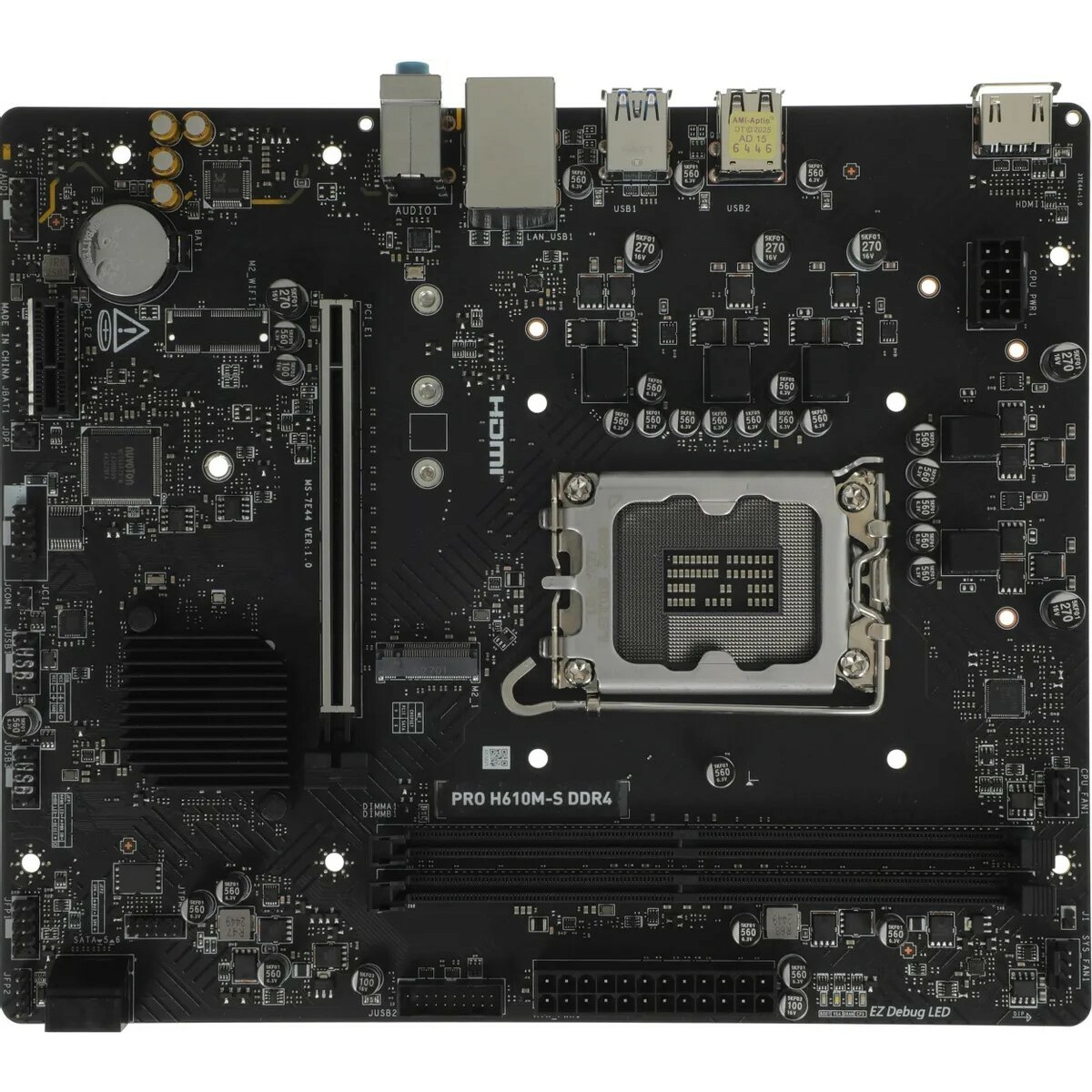 Материнская плата MSI PRO H610M-S DDR4