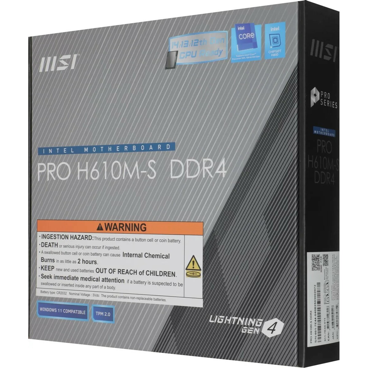 Материнская плата MSI PRO H610M-S DDR4
