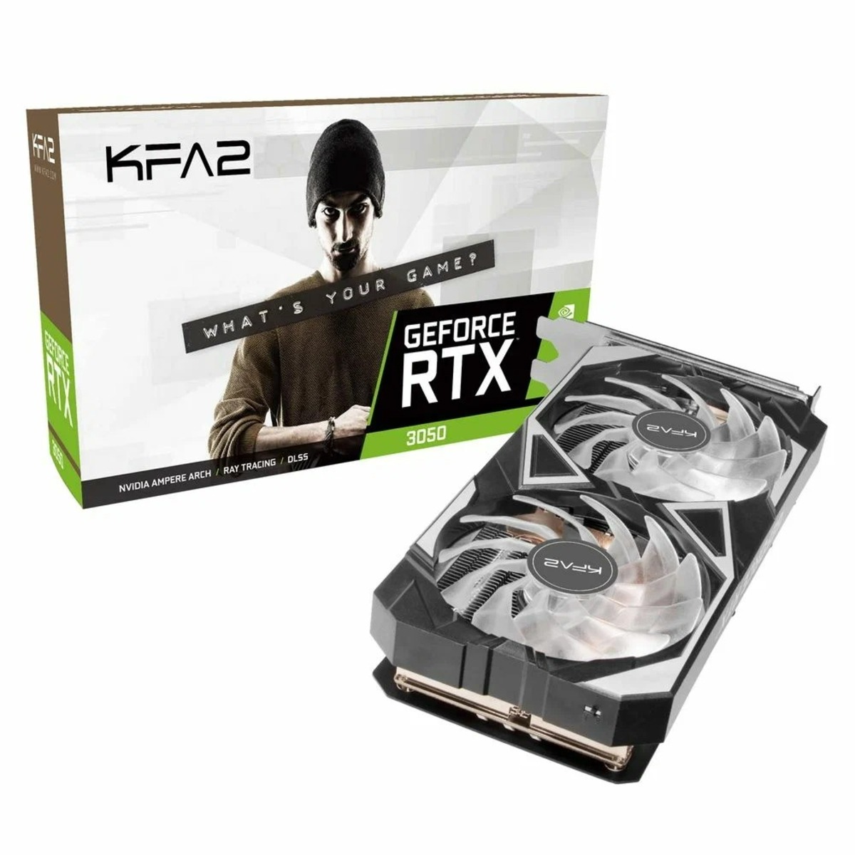 Видеокарта KFA2 GeForce RTX 3050 X BLACK 8GB