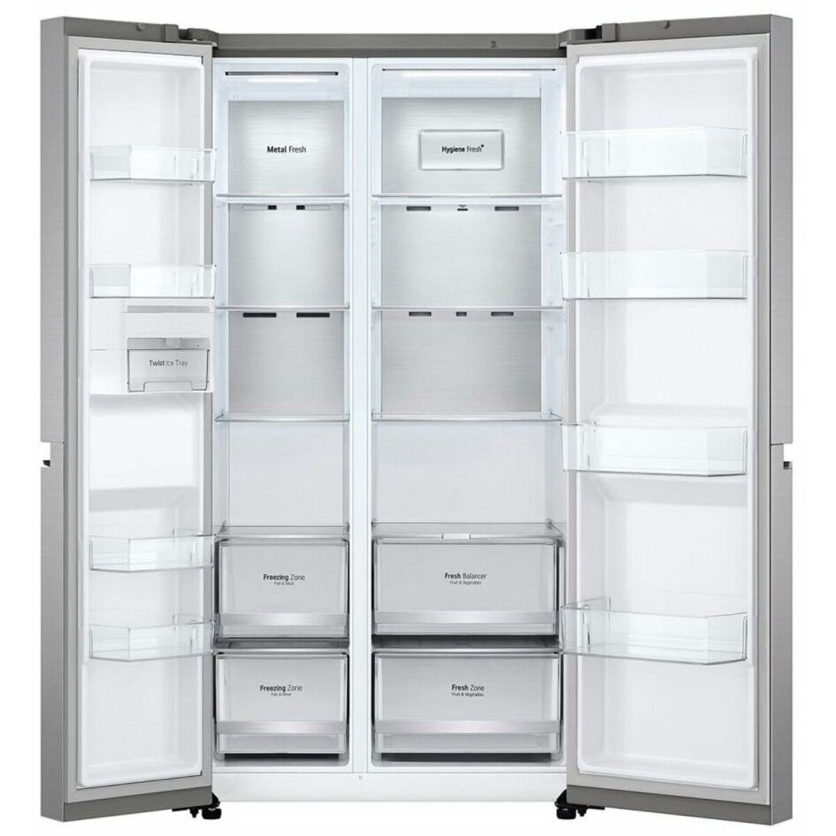 Холодильник LG GC-B257SMZV (Цвет: Inox)