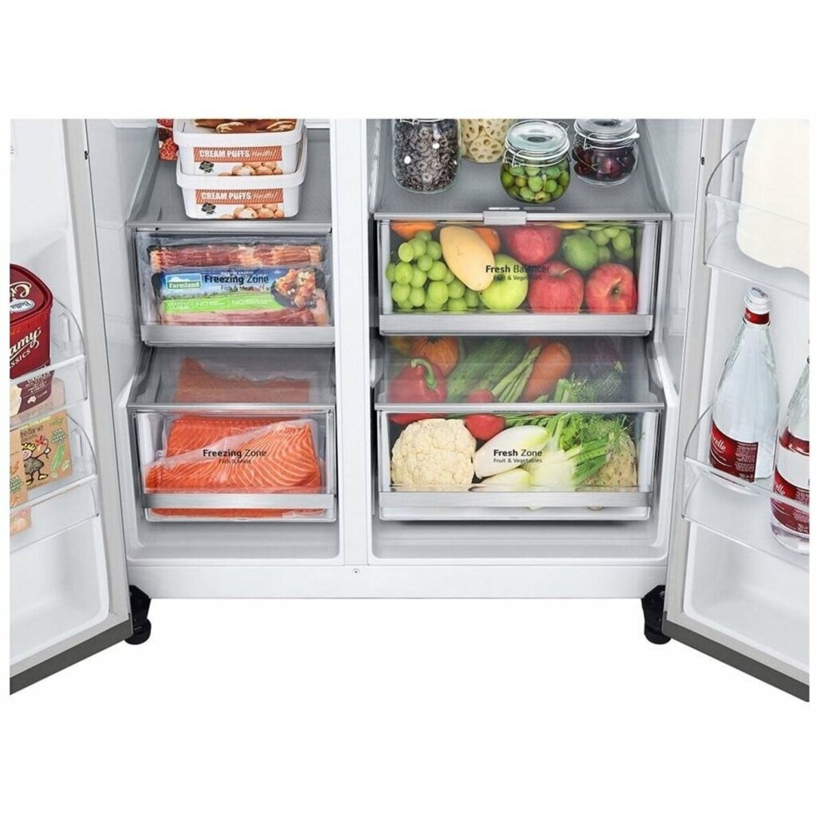 Холодильник LG GC-B257SMZV (Цвет: Inox)