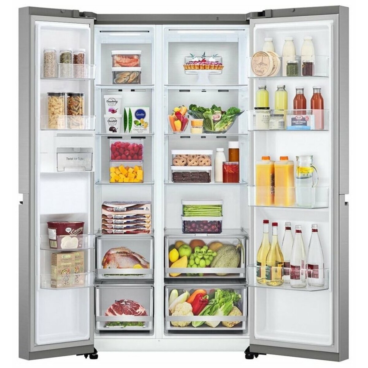 Холодильник LG GC-B257SMZV (Цвет: Inox)