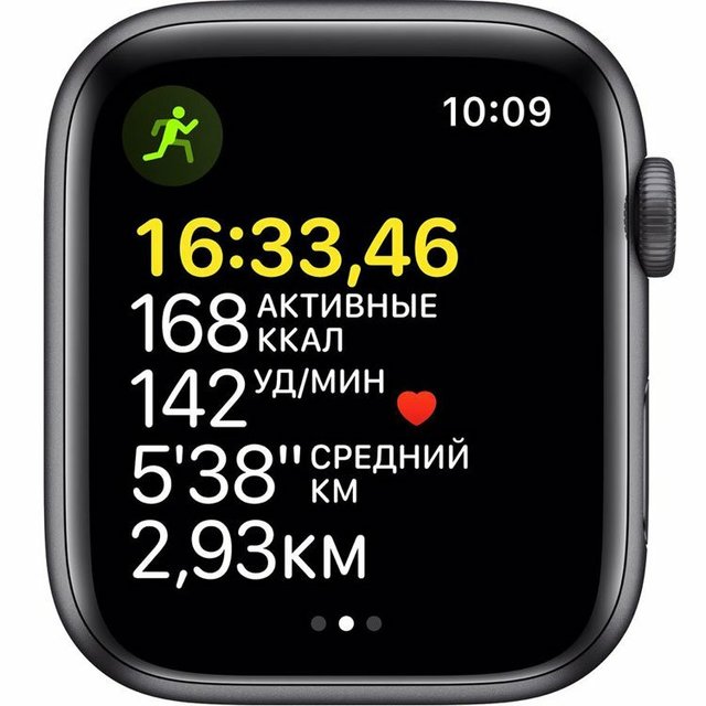 Умные часы Apple Watch SE 40mm Aluminum Case with Sport Band (Цвет: Space Gray/Midnight)