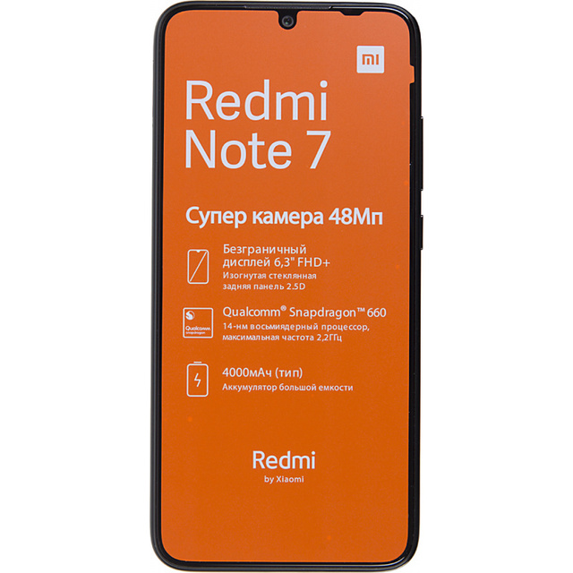 Смартфон Xiaomi Redmi Note 7 4/128Gb RU (Цвет: Space Black)