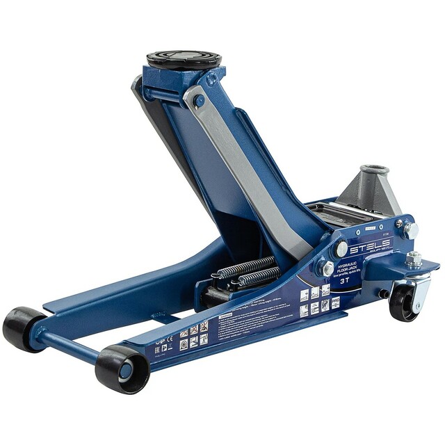 Домкрат гидравлический подкатной Stels Equpment 51136 (Цвет: Blue)