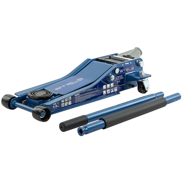 Домкрат гидравлический подкатной Stels Equpment 51136 (Цвет: Blue)