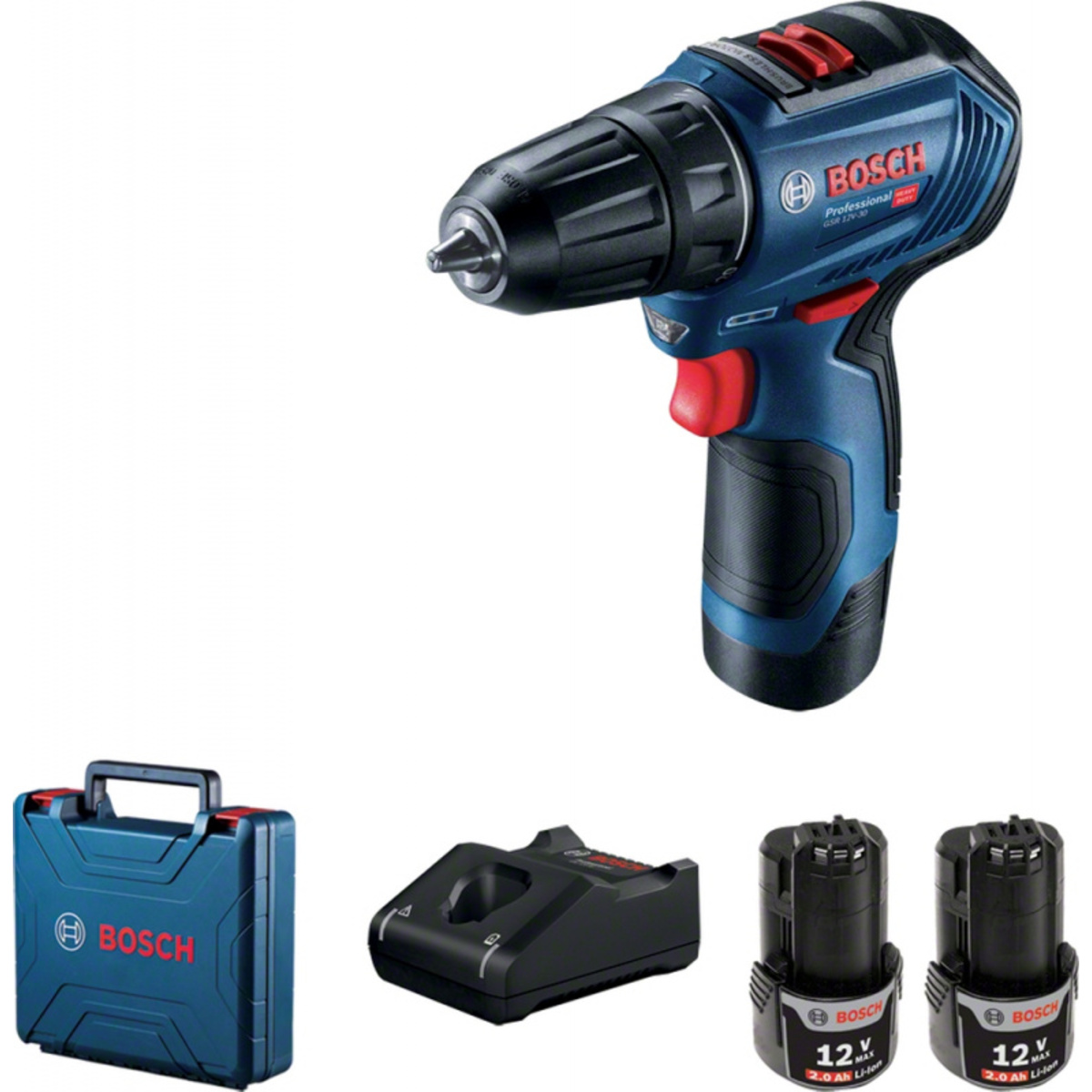 Дрель-шуруповерт Bosch GSR 12V-30 (Цвет: Blue)