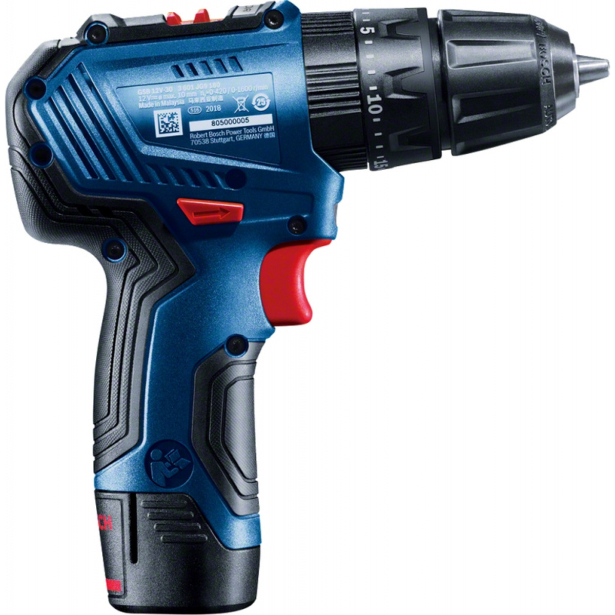 Дрель-шуруповерт Bosch GSB 12V-30 (Цвет: Blue)