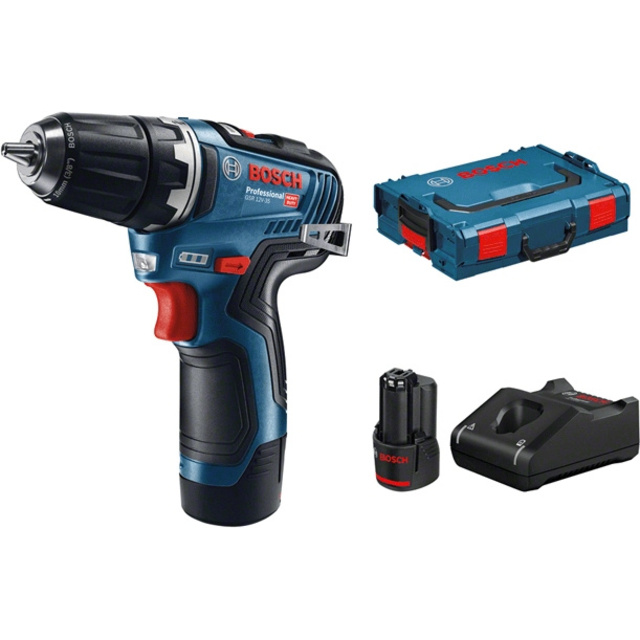 Дрель-шуруповерт Bosch GSR 12V-35 LBOXX (Цвет: Blue)