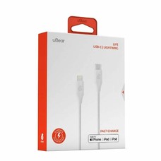 Кабель Ubear Life Cable USB-C to Lightning 1.2m, белый