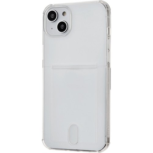 Чехол-накладка Rocket Clear Plus с отделением для карты для смартфона Apple iPhone 14 Plus (Цвет: Crystal Clear)
