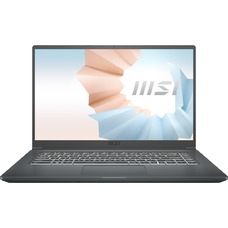 Ноутбук MSI Modern 15 A11MU-832RU Core i5 1155G7 8Gb SSD512Gb Intel Iris Xe graphics 15.6 IPS FHD (1920x1080) Windows 10 grey WiFi BT Cam