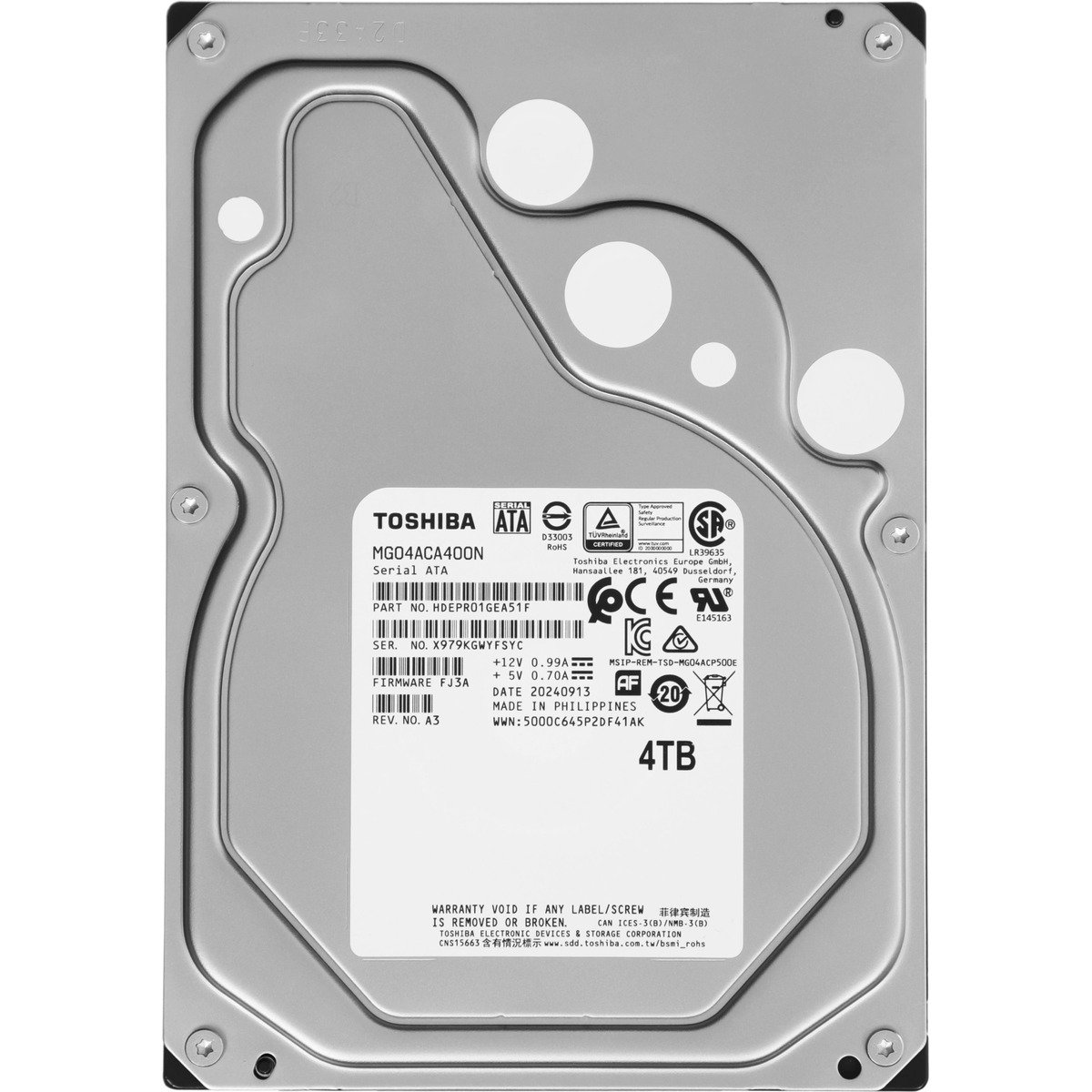 Жесткий диск Toshiba SATA-III 4TB MG04ACA400N