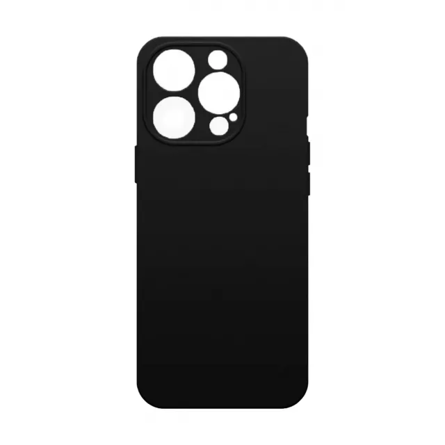Чехол-накладка Borasco MicroFiber Case для смартфона iPhone 15 Pro Max, черный