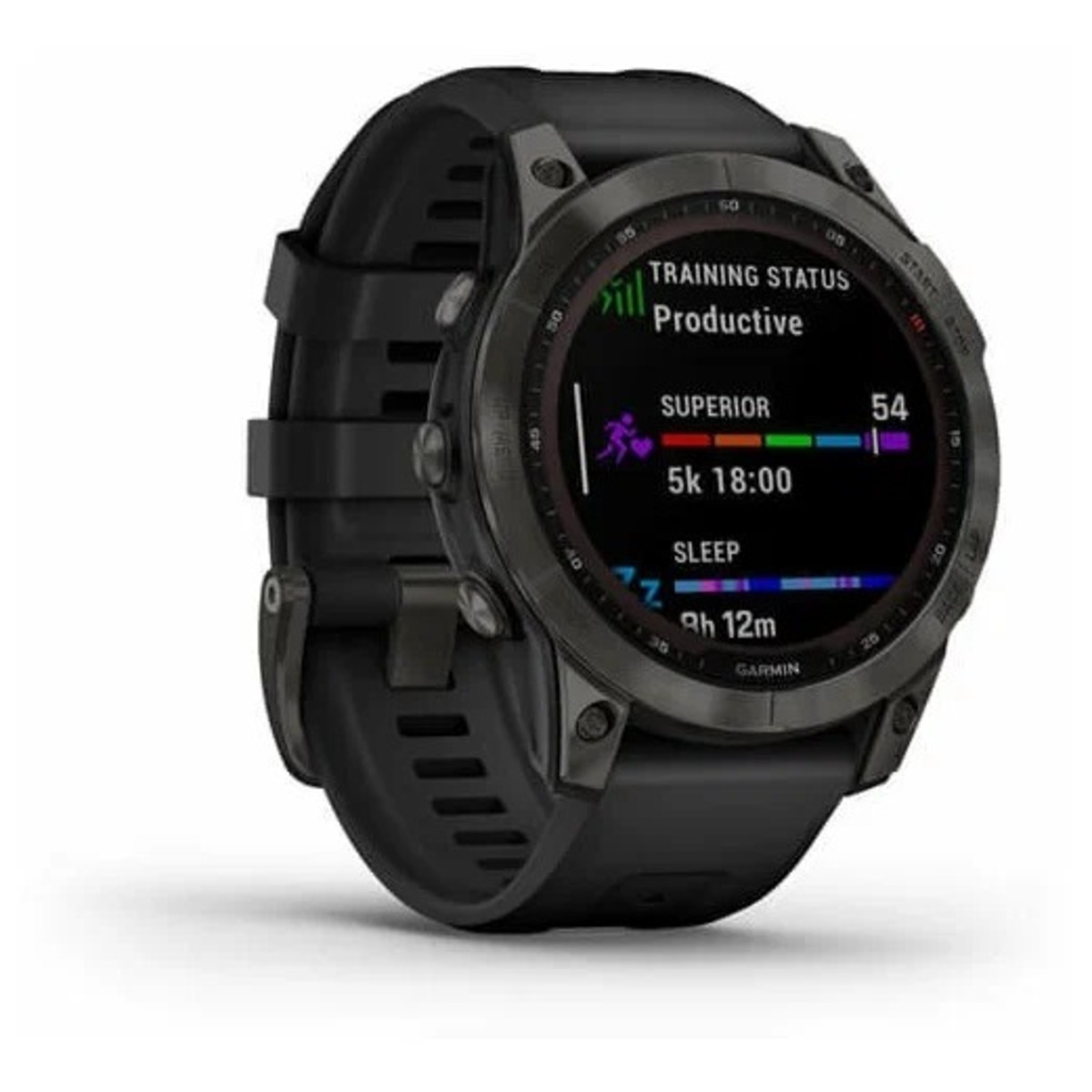 Умные часы Garmin Fenix 7 Sapphire Solar (Цвет: Carbon Gray / Black)