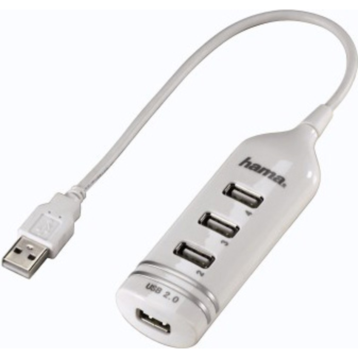 Разветвитель USB 2.0 Hama Round1:4  (Цвет: White)