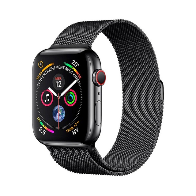 Ремешок стальной Devia Elegant Series Milanese Loop для Apple Watch 42 / 44 mm (Цвет: Black)