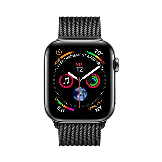 Ремешок стальной Devia Elegant Series Milanese Loop для Apple Watch 42/44 mm (Цвет: Black)