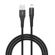 Кабель Devia Braid Series USB to Lightning Cable 1m (Цвет: Black)