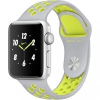 Умные часы Apple Watch Series 2 38mm with Nike Sport Band (Цвет: Silver/Flat Silver and Volt)