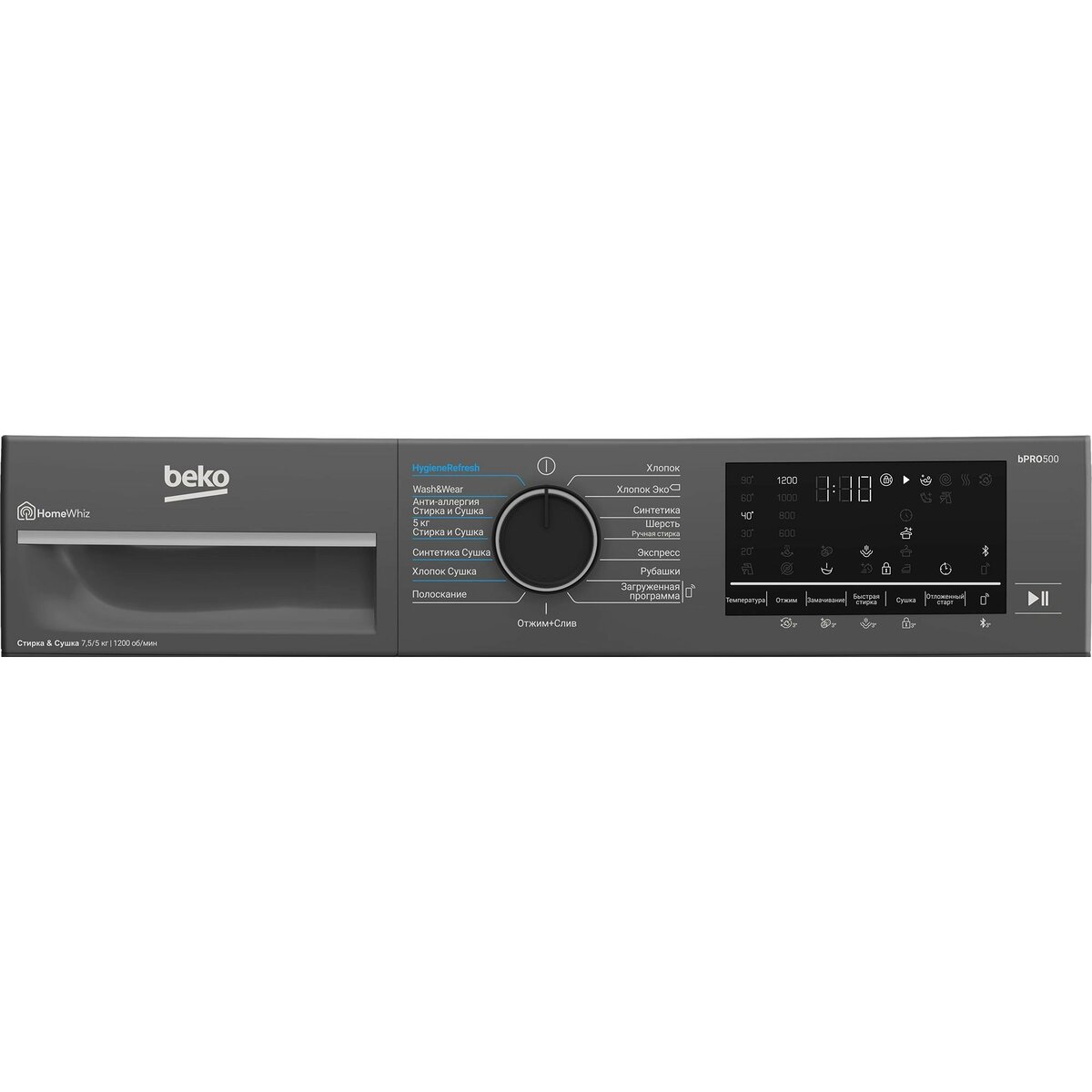 Стиральная машина Beko B3DFR57H22A (Цвет: Anthracite)