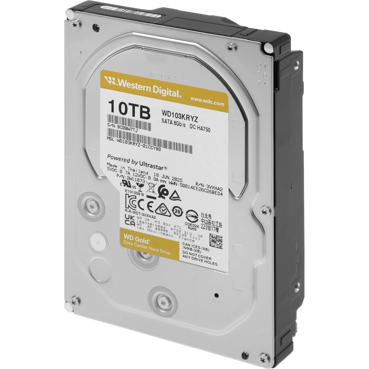 Жесткий диск WD SATA-III 10TB WD103KRYZ