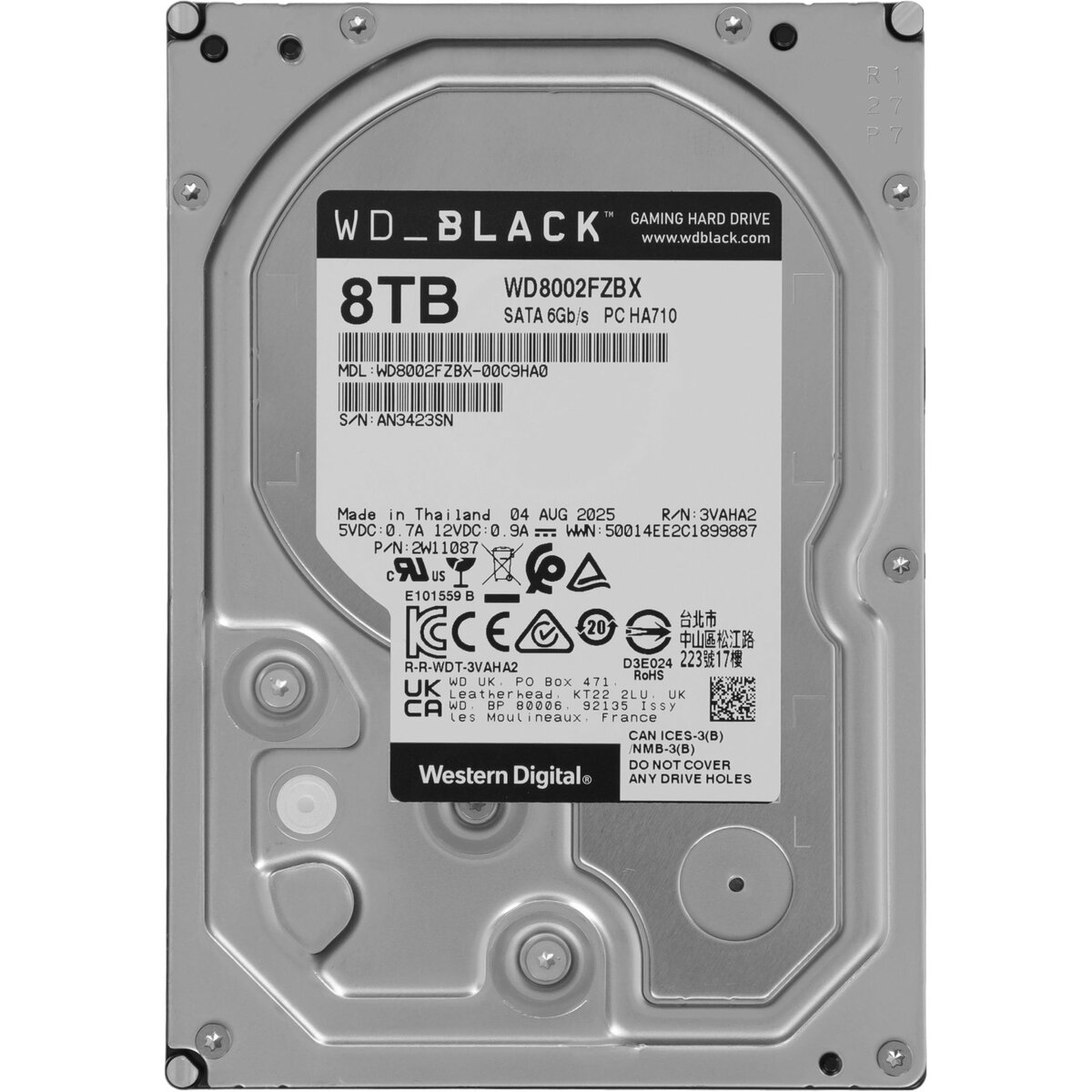 Жесткий диск WD SATA-III 8TB WD8002FZBX