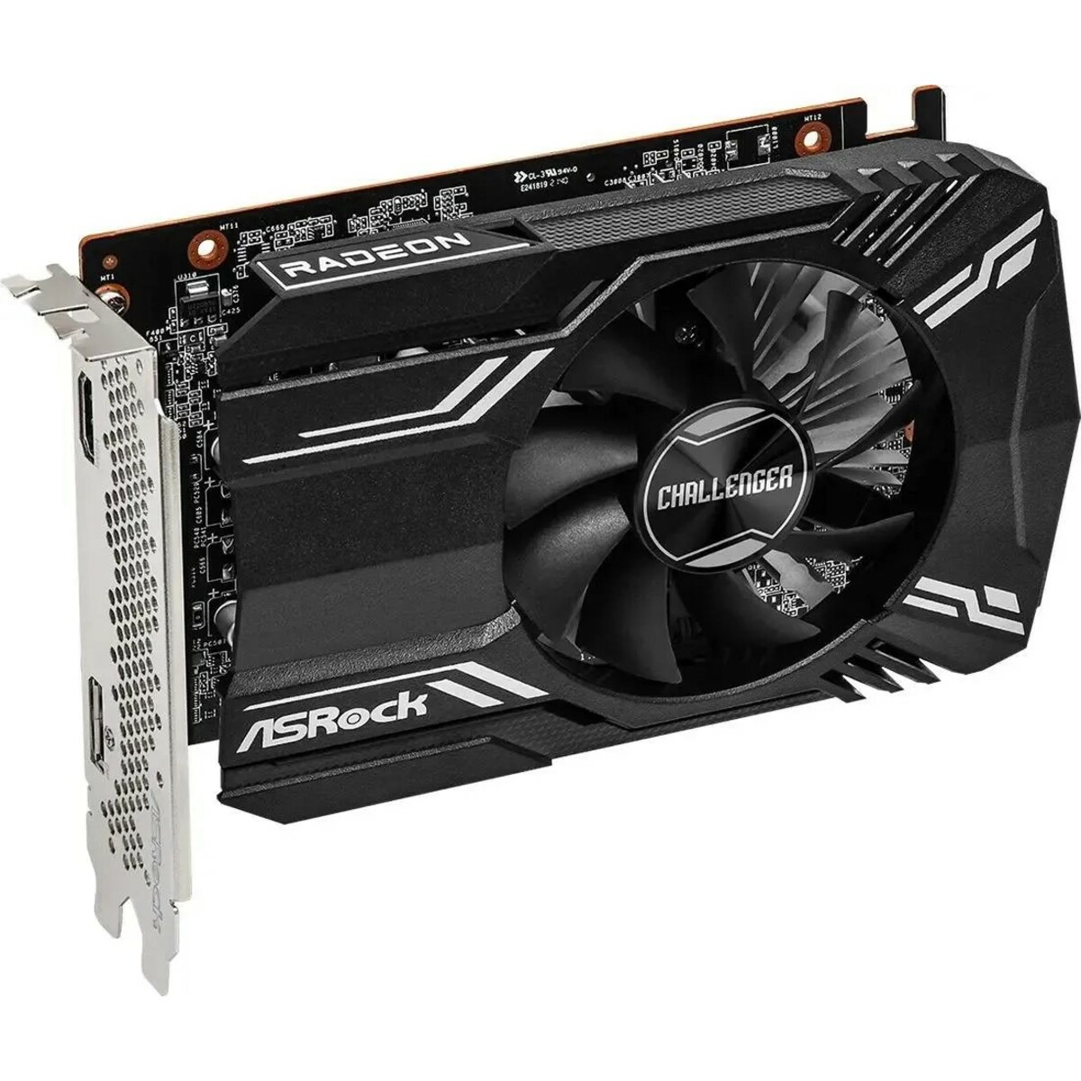 Видеокарта Asrock PCI-E 4.0 RX6400 CLI 4G AMD Radeon RX 6400 4Gb 64bit GDDR6 1923 / 16000 HDMIx1 DPx1 HDCP Ret